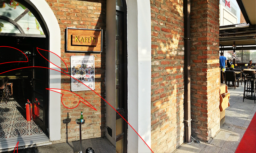 Dekorasyon amaçlı harman tuğla